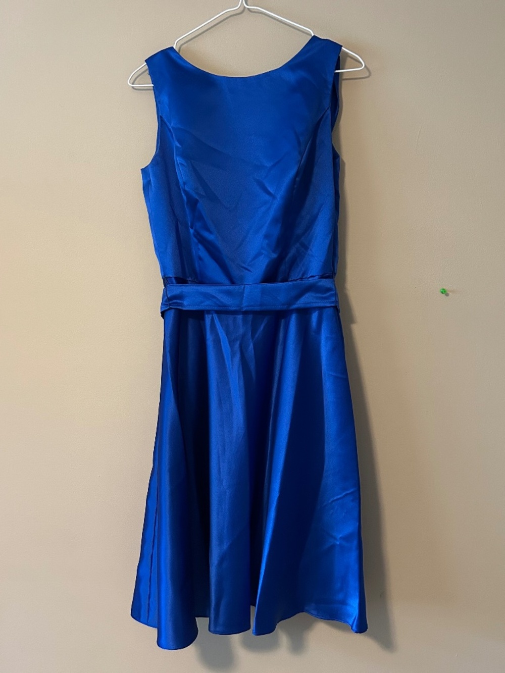 327 Dessy Collection Sapphire Cocktail Dress
